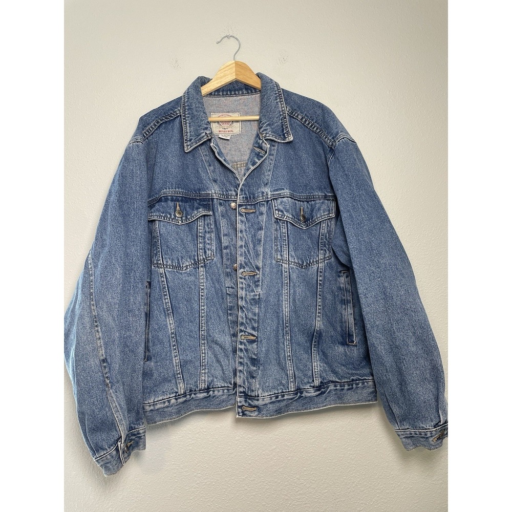 Vintage Denim Trucker Jacket Size‎ XL 90s Y2K Bugle Boy
